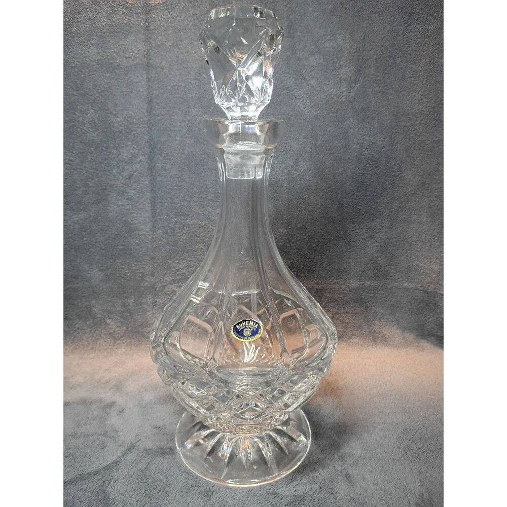 Bohemian 24% PbO Lead Crystal Decanter 12